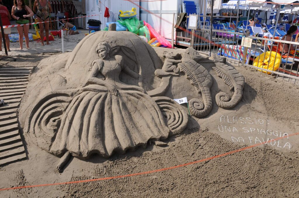 La sabbia delle spiagge di Alassio è perfetta per questa gara  | © Archivio foto visitalassio.com