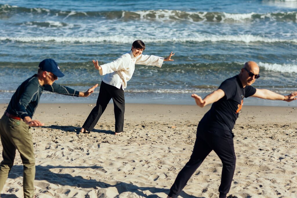 Tai Chi in spiaggia ad Alassio | © Archivio foto visitalassio.com