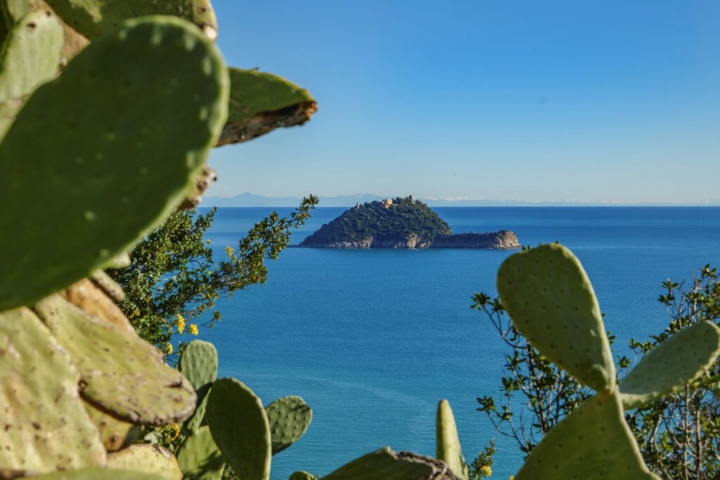Vues panoramiques sur l’île Gallinara