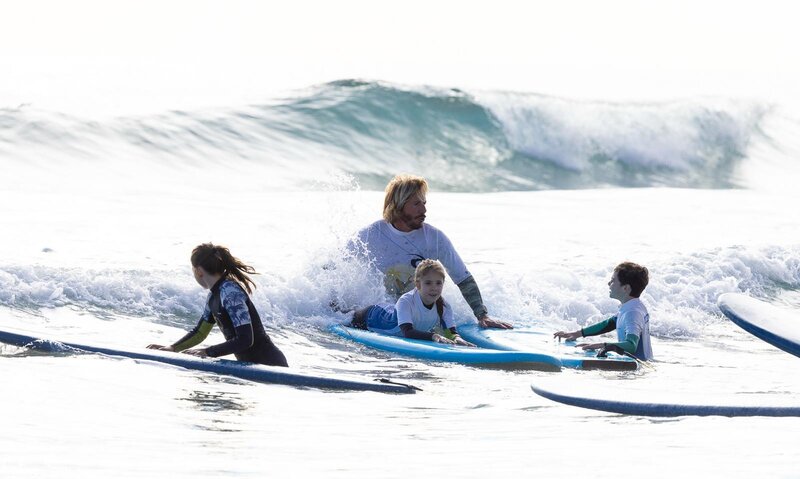 Surfing lesson