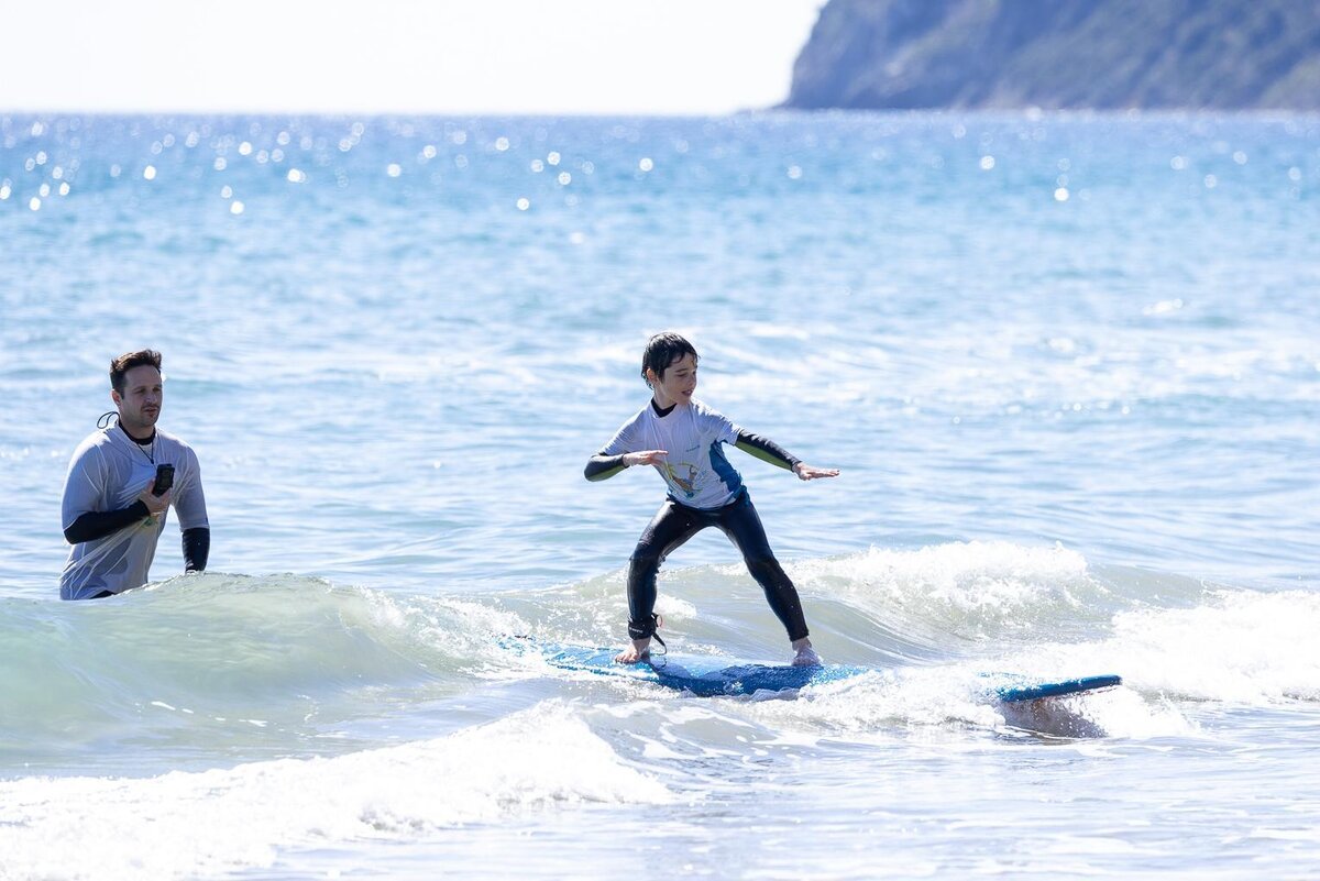 Surfing lesson