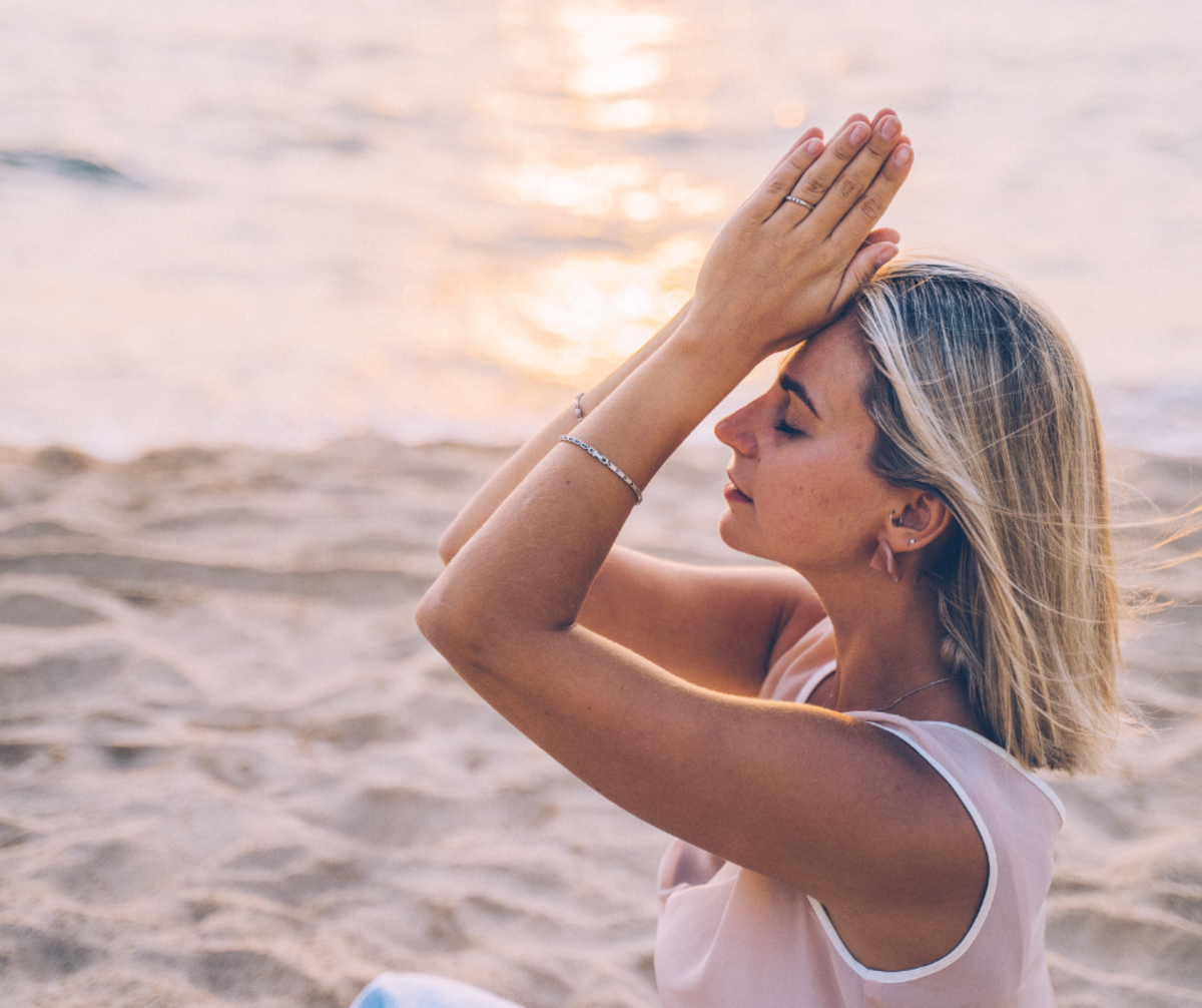 Meditazione in spiaggia