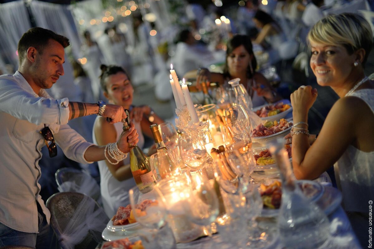 White dinner