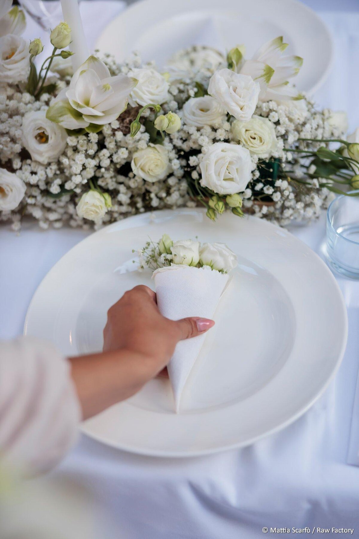 White dinner
