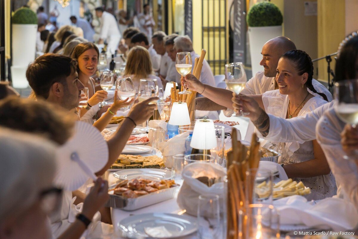 White dinner