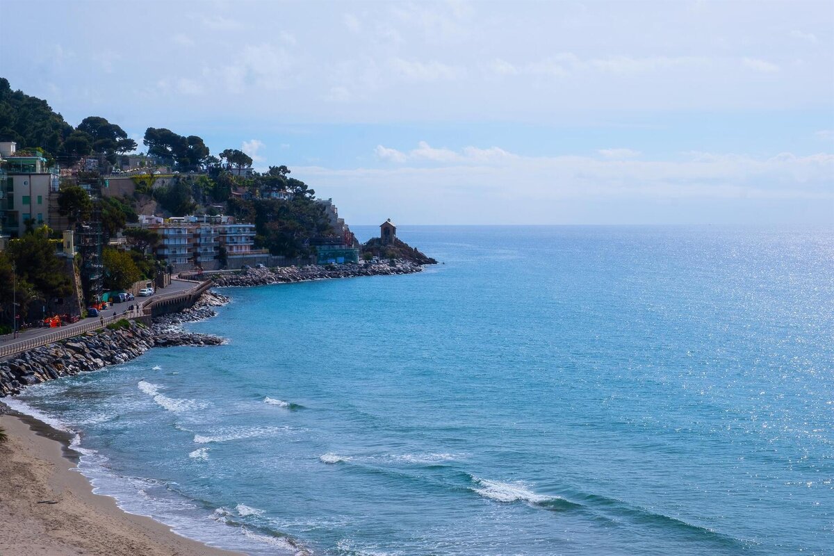 solemare vista dal trilocale fronte mare con balco